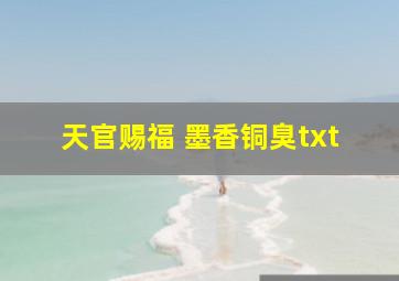 天官赐福 墨香铜臭txt